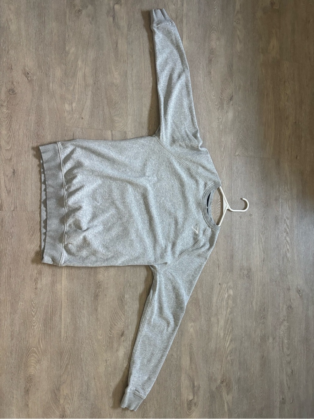 Gymshark Light Gray Long Sleeve Crew Tee